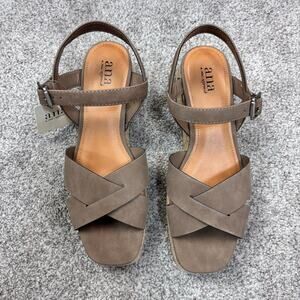 New! Ana  espadrille taupe sandals size 8.5